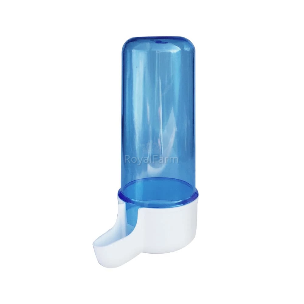Kanári itató 200 ml (kék átlátszó cső - fehér alj)