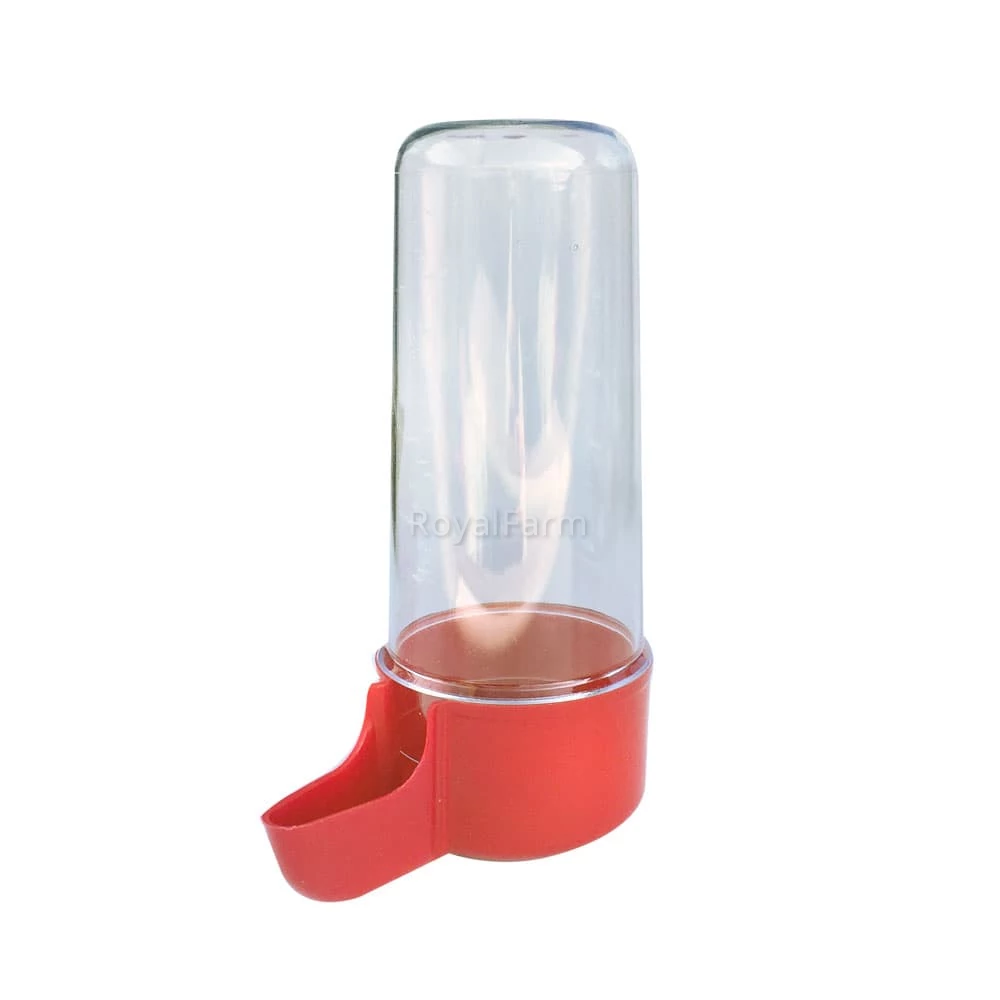 Kanári itató 200 ml (átlátszó cső - színes alj)