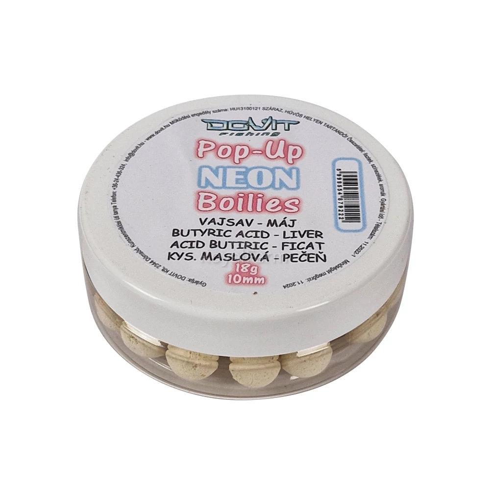 Pop-Up Neon Boilie 10mm - Vajsav-máj