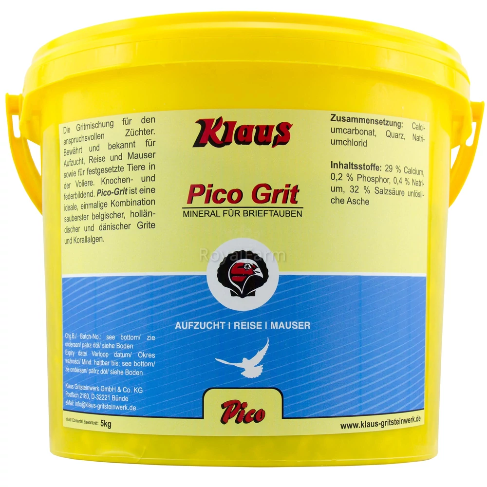 Pico-grit 10 kg - Ásványi takarmány postagalambok számára