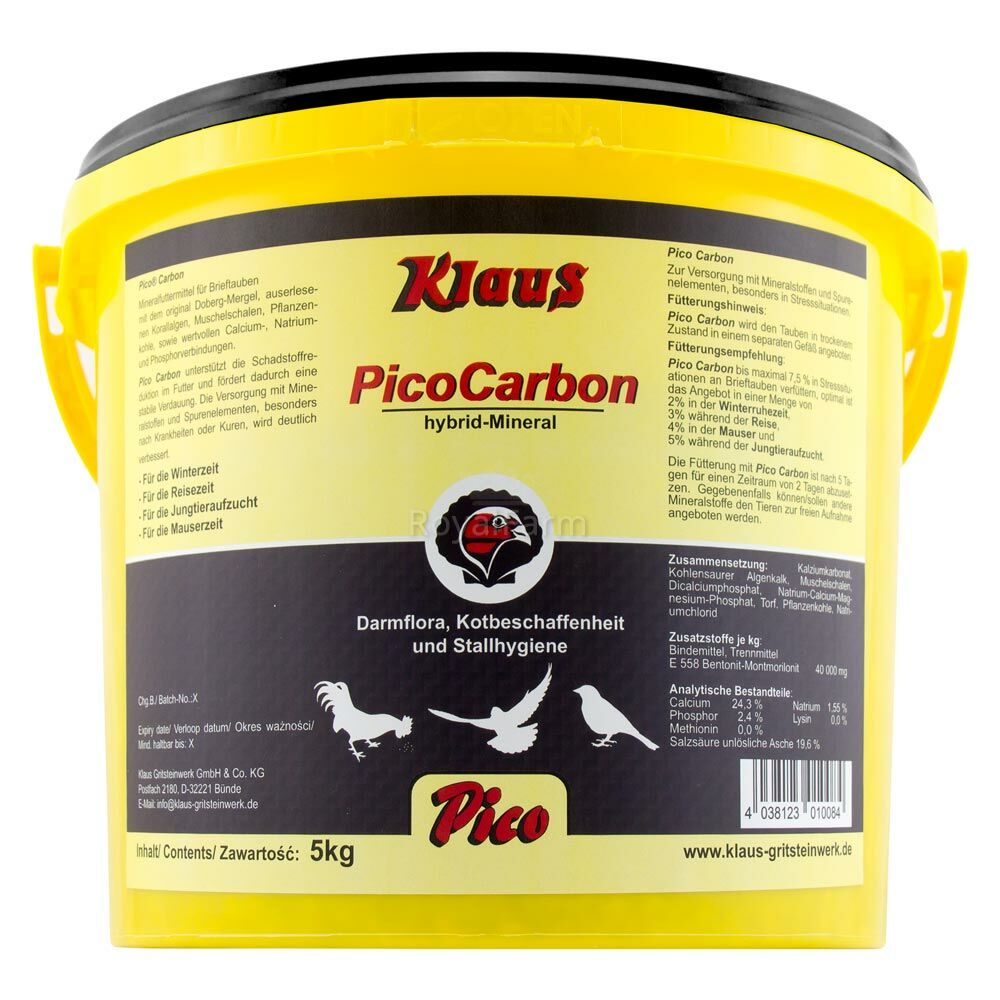 PicoCarbon® – Ásványi keverék versenygalambok számára 5kg