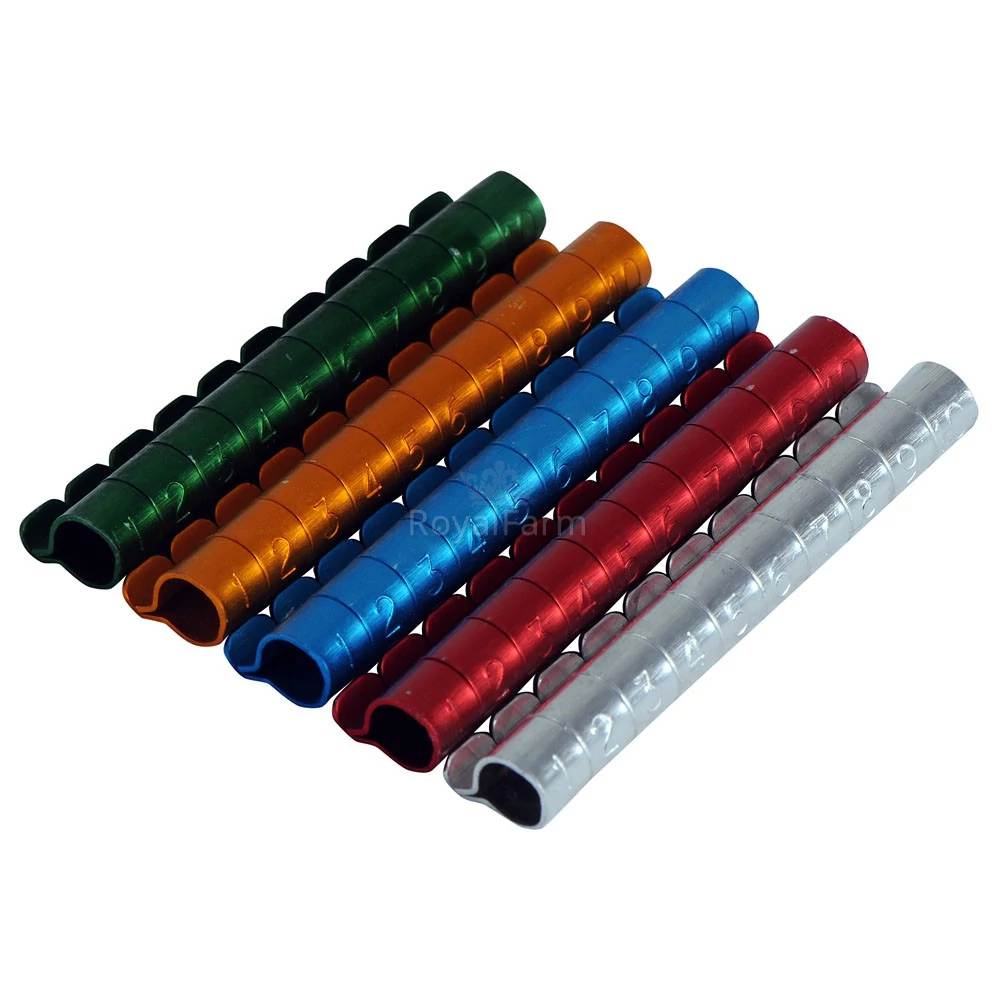 Alumínium gyűrű 6 mm számozott