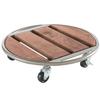 FLORA ROLL METAL WOOD virágalátét fémből és fából
