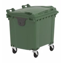 Szemetes konténer 1100 L ZÖLD műanyag