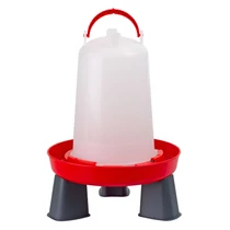 Bajonettzáras itató, lábakkal, 1,5 literes, piros