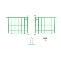 Fészekajtó, erősített zöld