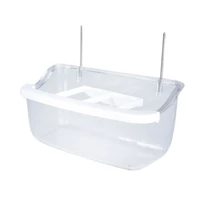   Madáretető fém akasztóval 10 cm (áttetsző)