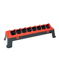 Baromfi etető műanyag 50 cm lábakkal antracit/piros