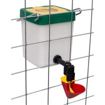 Tartályos kis csepptálcás itató, 0.5 liter, piros
